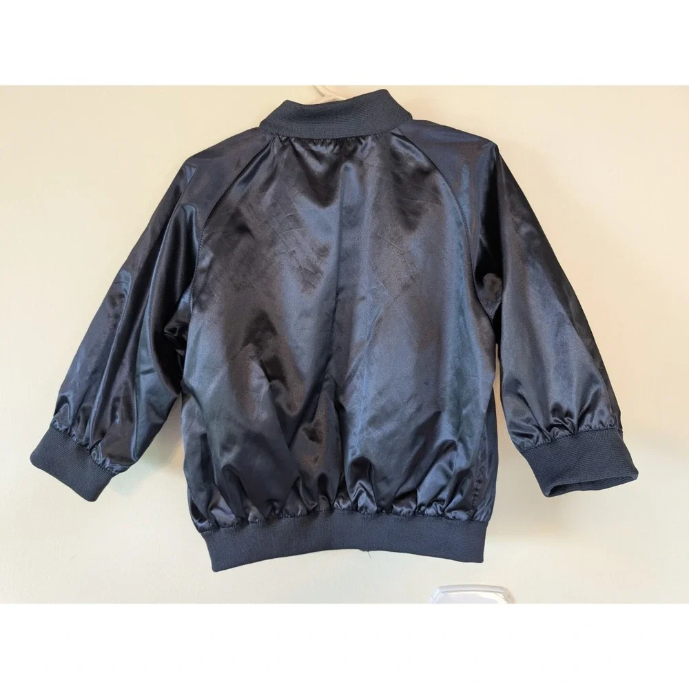 Vintage Minnesota Twins Satin Bomber Jacket Kid 2T Mighty Mac Sports Embroidered